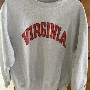 Virginia/ UVA Champion Reverse Weave Crewneck Sweatshirt Size L